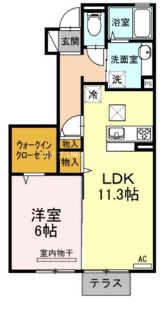 ベイ　ブランシェ　Ａ棟の物件間取画像